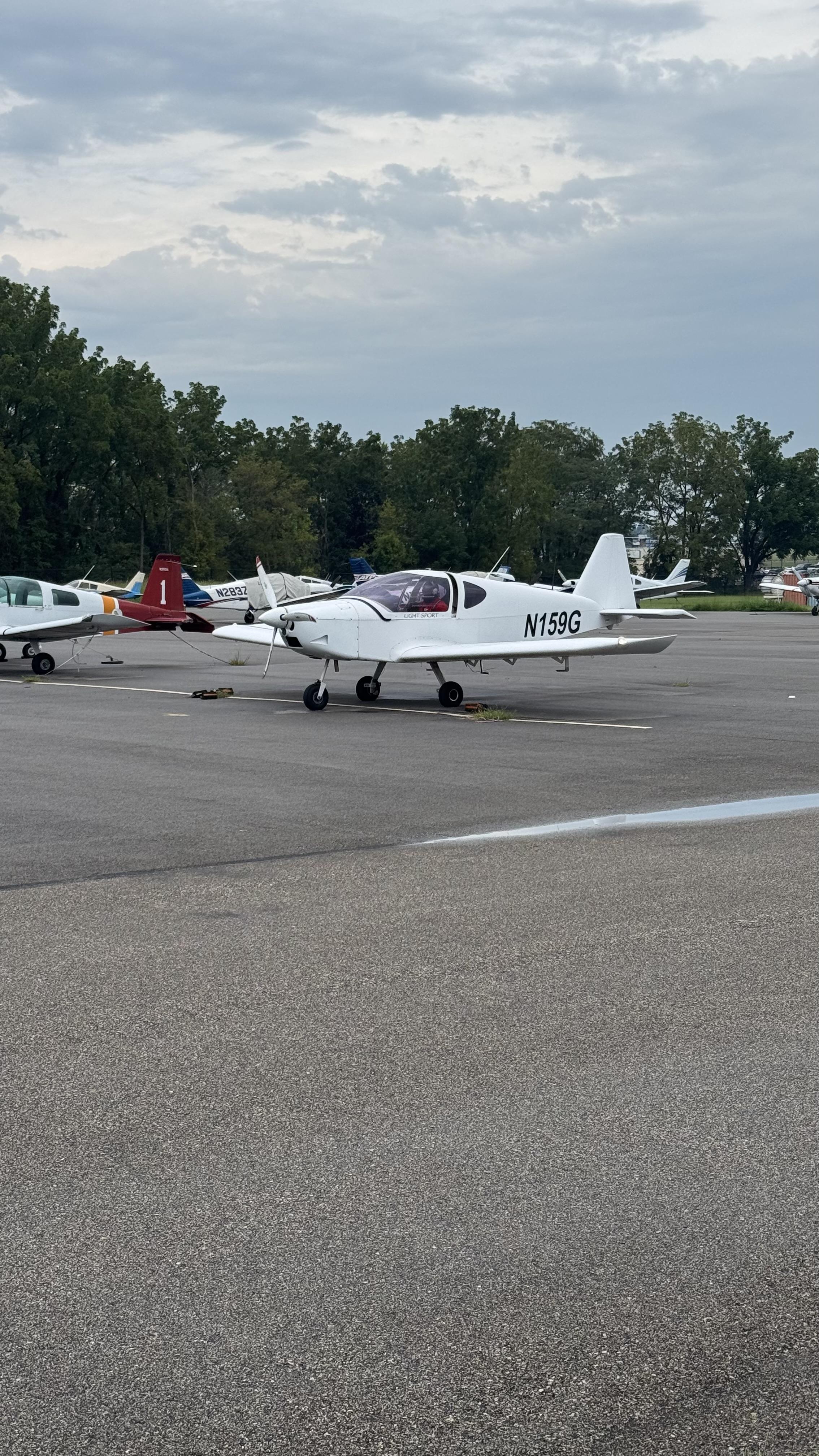 Merlin Flight Training’s Direct Fly Alto N159G on the airport ramp
